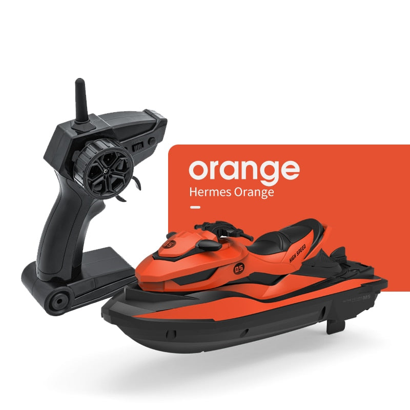 New M5 Mini High-Speed Remote Control Boat 2.4G 50 Meters Remote Control Distance Summer Waterproof Electric Motor RC Boat 2020