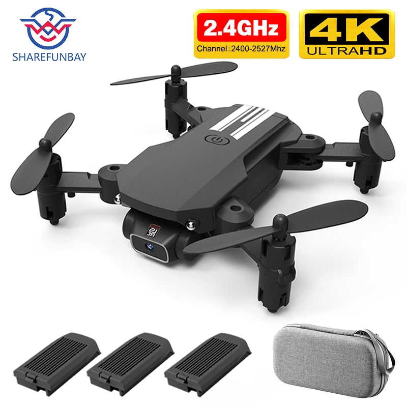 SHAREFUNBAY drone 4k HD wide angle camera wifi fpv drone height keeping drone with camera mini drone video live rc quadcopter