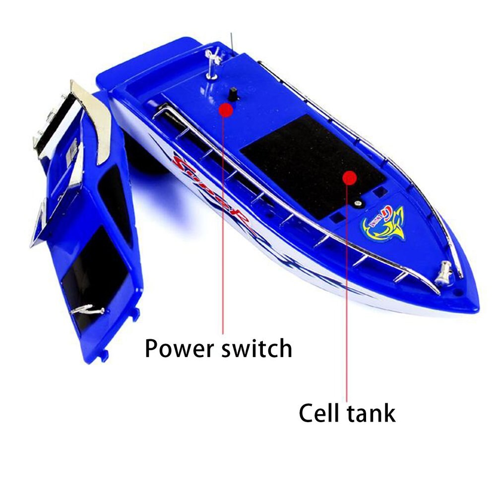 Hot RC Speedboat Super Mini Electric Remote Control High Speed Boat Ship 4-CH RC Boat Game Toys Birthday Gift Kid Children Toys