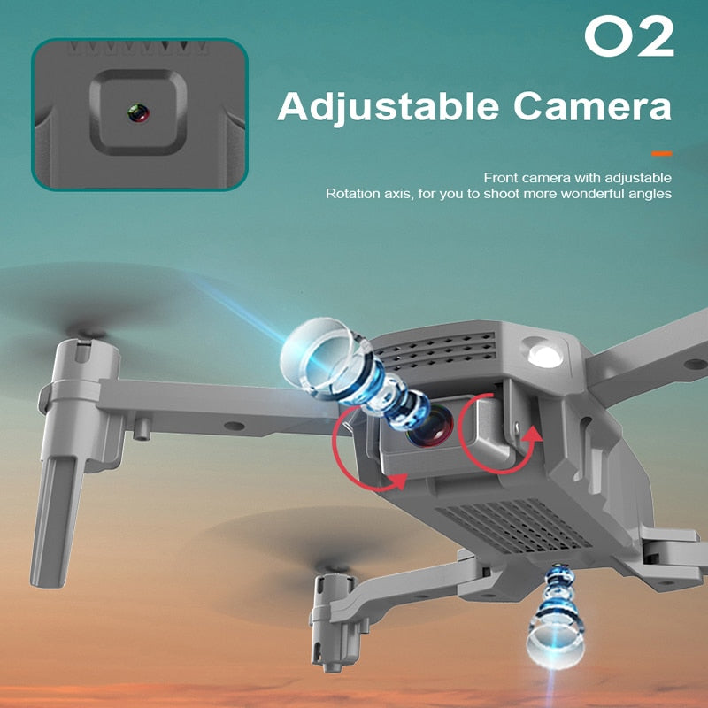 New R16 drone 4k HD dual lens mini drone WiFi 1080p real-time transmission FPV drone follow me Foldable RC Quadcopter toy
