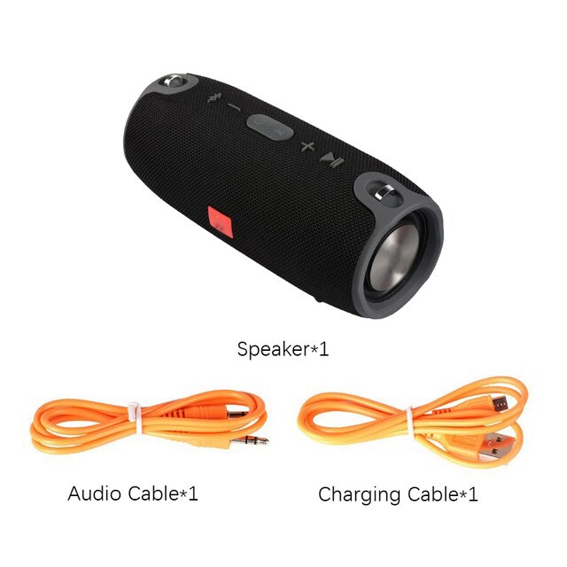 High Power 40W Bluetooth Speaker Waterproof Portable Column Super Bass Stereo For Comuter PC Speakers with FM Radio BT AUX TF