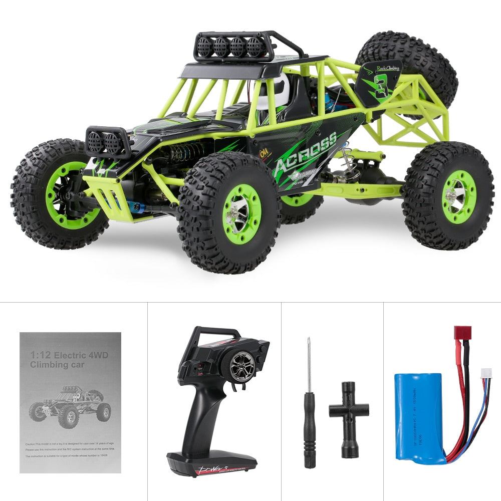 WLtoys 12428 RC Car 4WD 1/12 2.4G 50KM/H High Speed Monster Vehicle Remote Control Car RC Buggy Off-Road Car