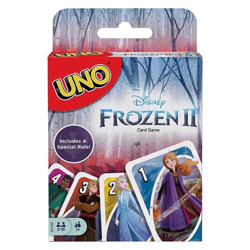 Mattel Games UNO: Disney Frozen II Marvel Avengers Jurassic World WWE Wrestling - Fun Family Friends Party Card Game