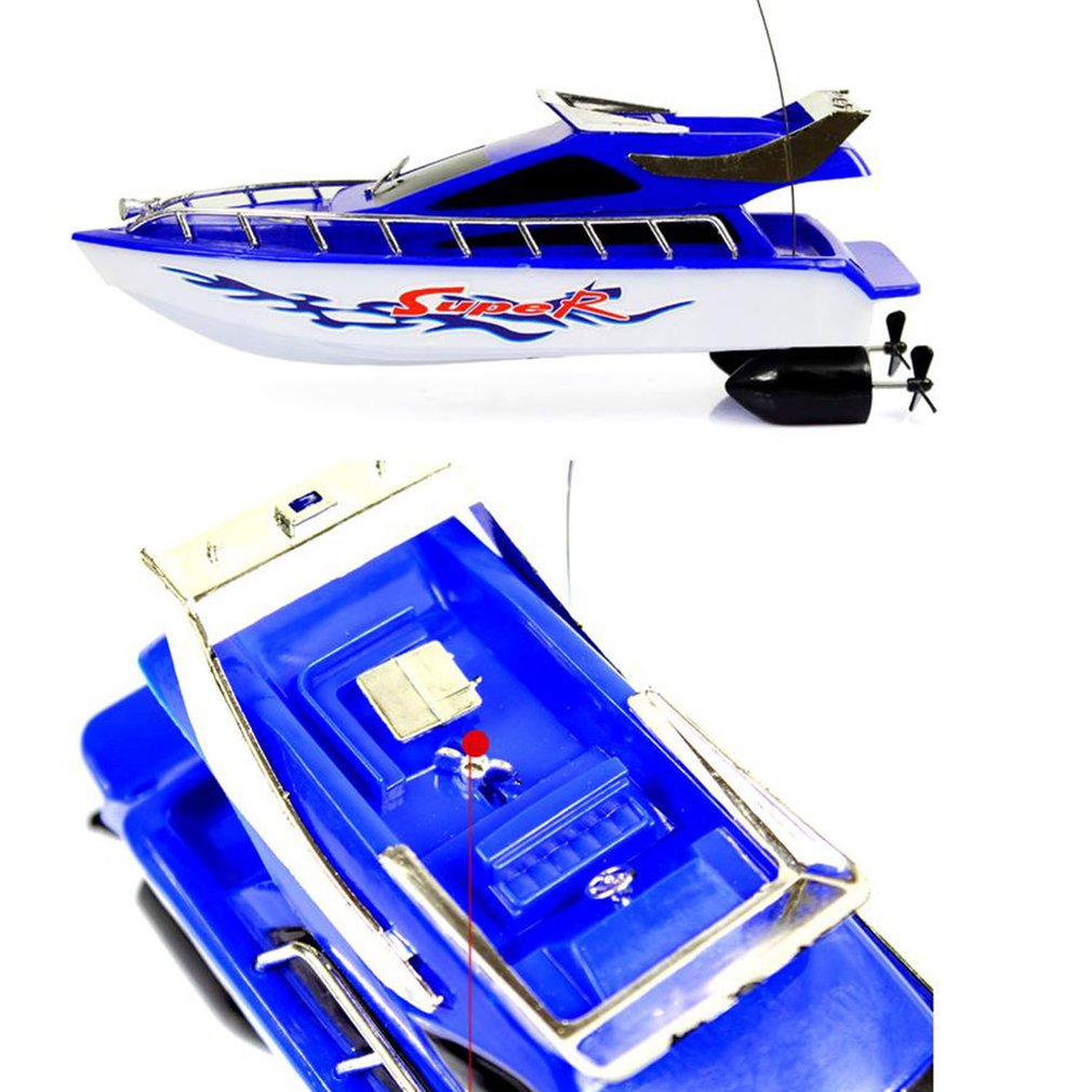 Hot RC Speedboat Super Mini Electric Remote Control High Speed Boat Ship 4-CH RC Boat Game Toys Birthday Gift Kid Children Toys