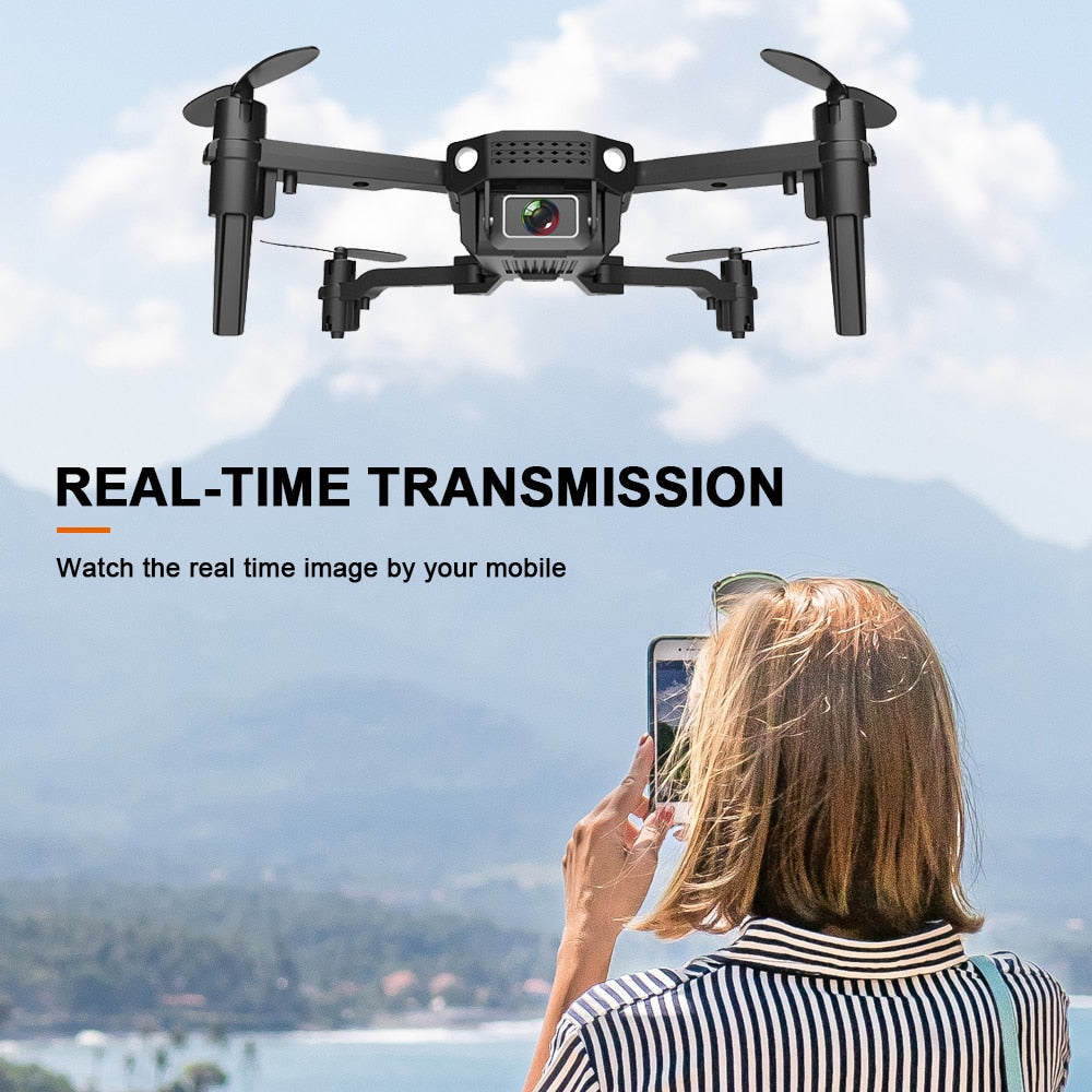 PEGI L6 Mini Drone 4K HD Dual Camera WIFI FPV Quadcopter Professional RC Drones Pocket Foldable Dron Boys GIFT for Children