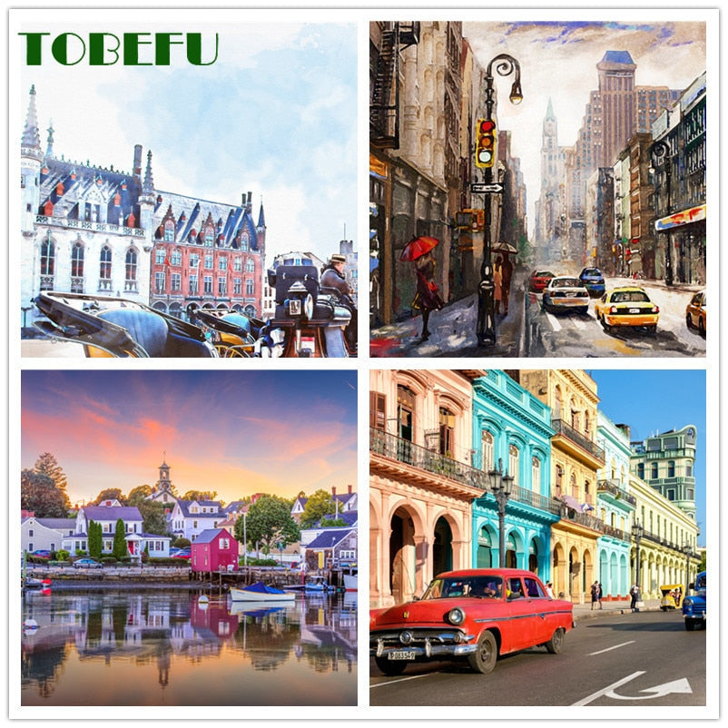 TOBEFU 500 Pieces Jigsaw Puzzle Assembling Picture Landscape Decompression Puzzles Toy for Adult Children Kids Educational Gift