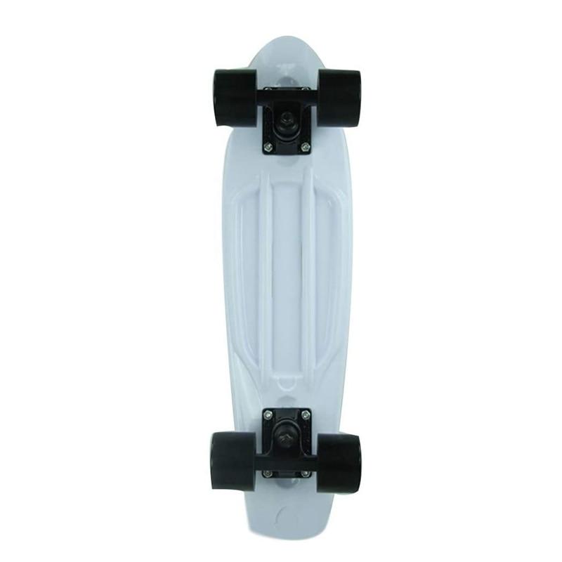 22.5X 6 Inch Skateboard Plastic Fish Banana Skating Board Decks for Outdoor Sport Fish Board Non-Slip Deck Orange