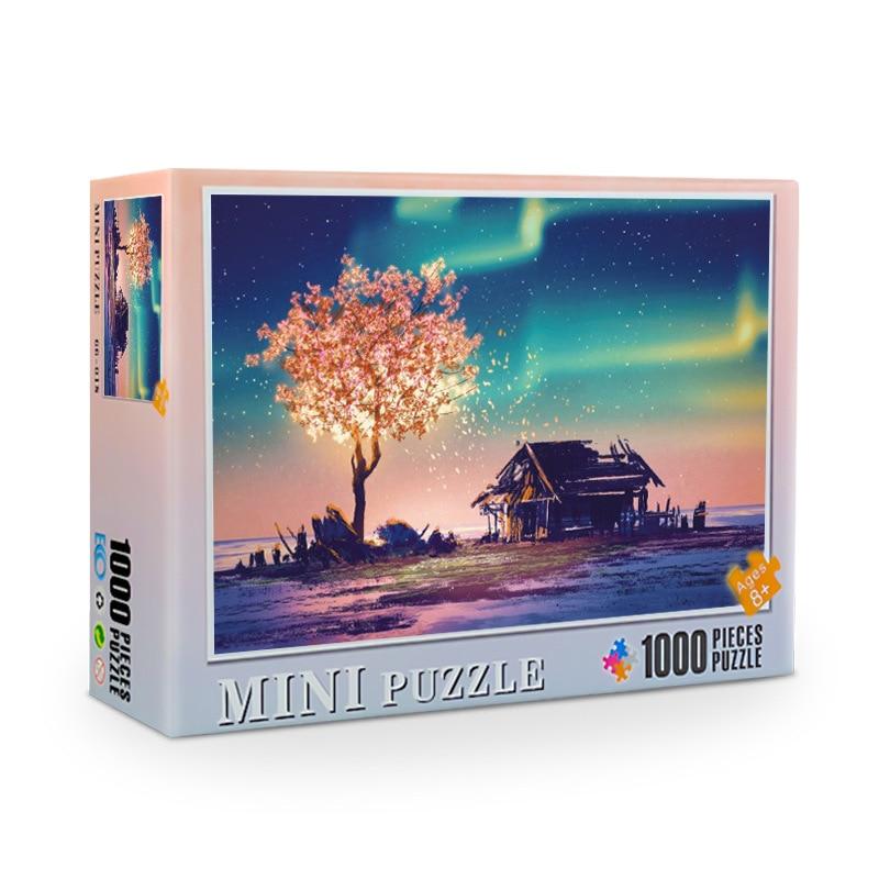 Jigsaw Puzzle 1000 Pieces Puzzle Game Wooden Assembling Puzzles for Adults Puzzle Toys Kids Children Educational Toys