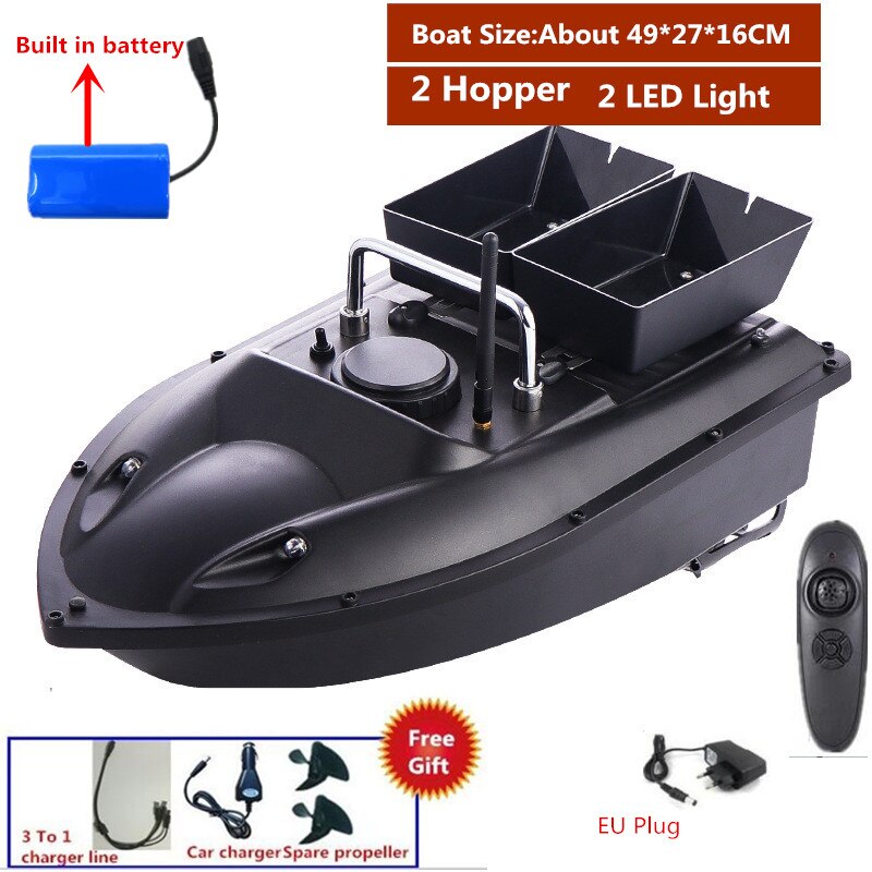 180Mins 500m RC Distacne Auto RC Remote Control Fishing Bait Boat Speedboat  Fish Finder Ship Boat With EU charger US/UK Charger