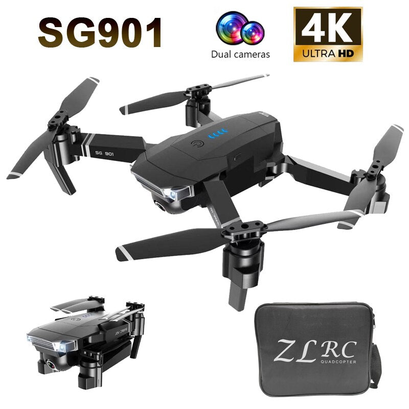 SG907 SG901 5G GPS Foldable Profissional Drone with Dual Camera 1080P 4K WiFi FPV Wide Angle RC Quadcopter Drone Camera