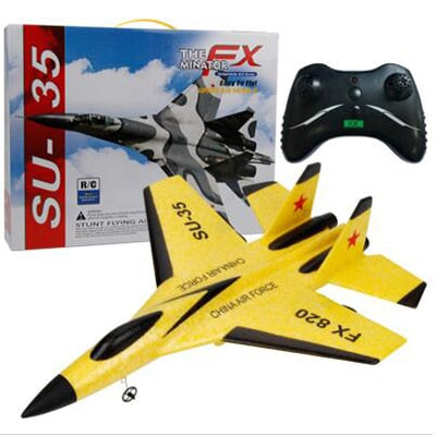 2.4G Glider Plane Hand Throwing Foam Drone SU35 RC Airplane Model Fixed Wing Toy Aviones Control Remoto Juguete Toys for Kids