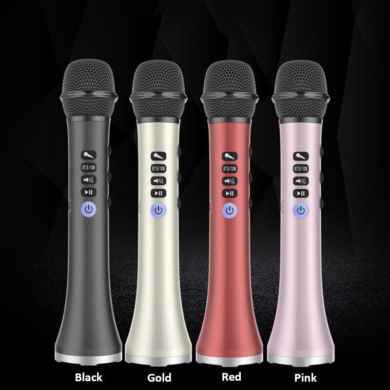 L-698 Professional 15W Portable USB Wireless Bluetooth Karaoke Microphone Speaker Home KTV for Music Playing and Singing Speaker