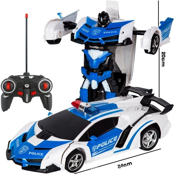 Car Toys RC Car Transformation Robots Remote control Sports Vehicle Model Robots Toys Cool Deformation Car Kids Christmas gifts