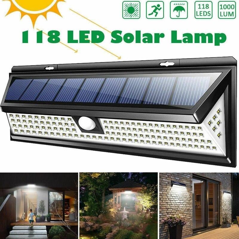 ABLB--118 Led Solar Lamp Outdoor Garden Yard Waterproof Pir Motion Sensor Light Security Lights For Front Door Backyard Garage