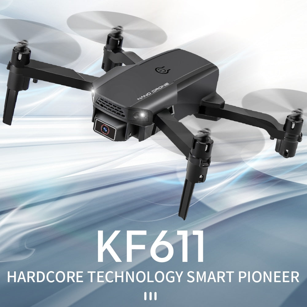 2020 NEW KF611 Drone 4k HD1080P WiFi  Wide Angle Camera  fpv Drone Dual Camera Quadcopter Height Keep Drone Camera Dron Toy