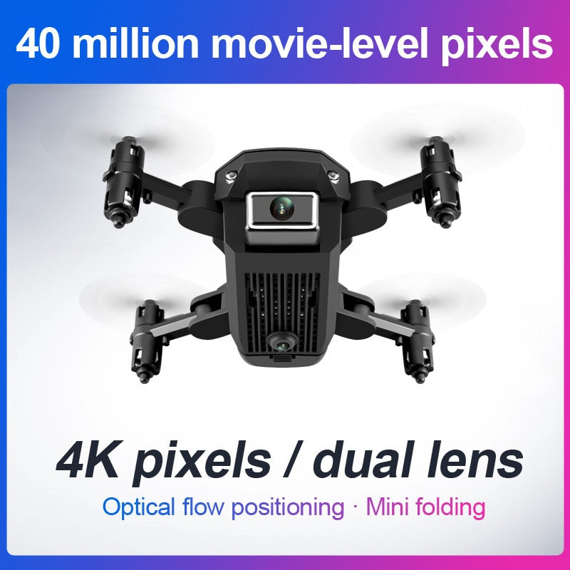 MINI 2.4G WIFI FPV 720PHD mini folding drone aerial photography 720P ultra-long endurance remote control airplane children's F4*