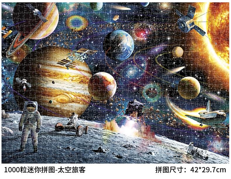 Jigsaw Puzzle 1000 Pieces Puzzle Game Wooden Assembling Puzzles for Adults Puzzle Toys Kids Children Educational Toys