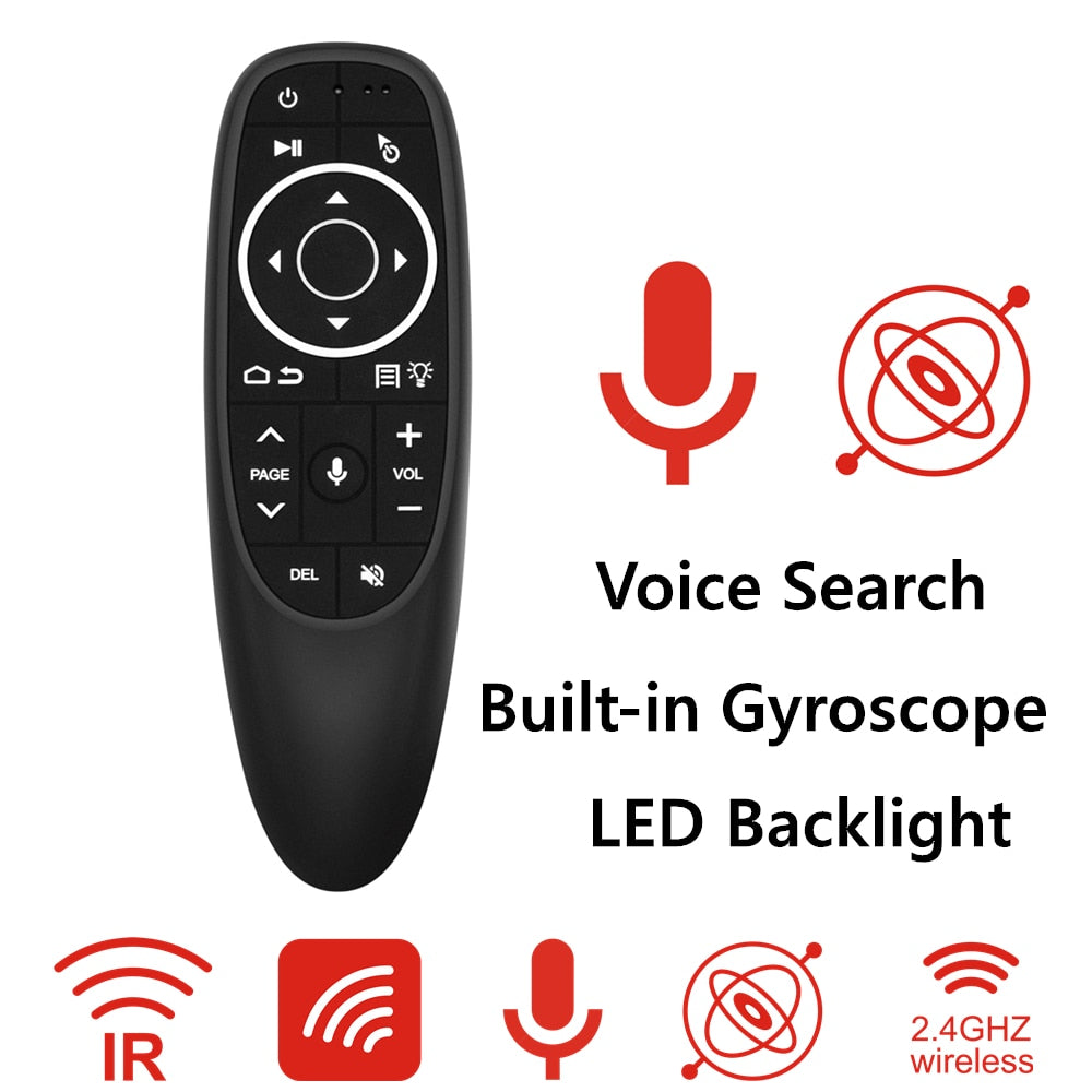 L8star G10 Pro Backlit Air Mouse Google Voice Search Gyroscope remote control 2.4G Wireless Microphone Mouse for Smart TV BOX