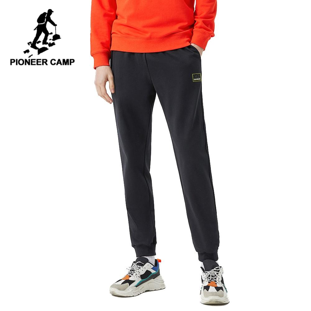 Pioneer Camp 2020 Spring New Jogger Pants Men 100%cotton Drawstring Comfortable Elastic Waist Sweatpants AZZ0107025