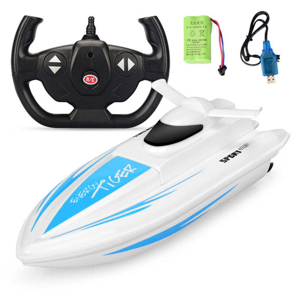 Fast RC Boat Mini 1:16 2.4ghz 4 Channels Dual Motor Remote Radio-controlled Boat 10km/h Speed RC Boats Boys Toys Dropshipping