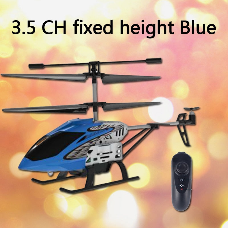 RC Helicopter 3.5 CH Radio Control Helicopter with LED Light Quadcopter Children Christmas Gifts Shatterproof Flying Toys Model
