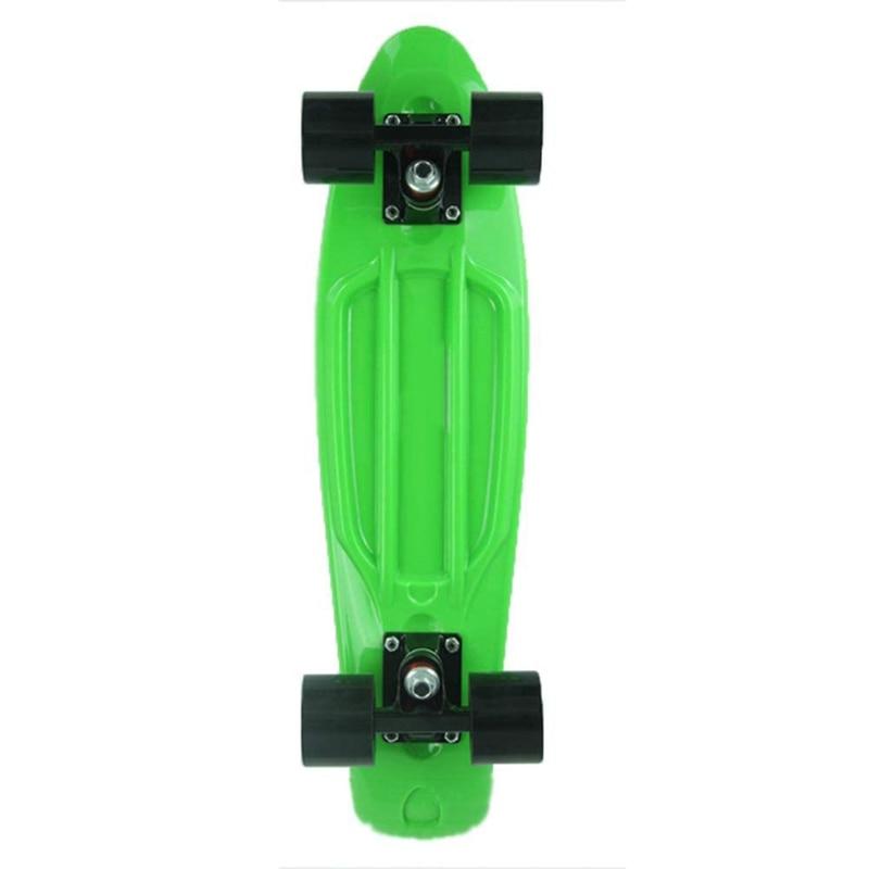 22.5X 6 Inch Skateboard Plastic Fish Banana Skating Board Decks for Outdoor Sport Fish Board Non-Slip Deck Orange