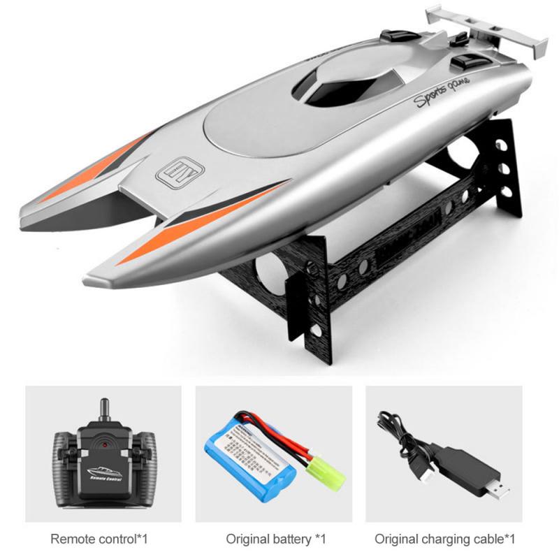 2.4G Remote Control Boat Speedboat Yacht Children Competition Boat Water Toy 30km Per Hour Waterproof Gauge Racing Ship RC Toy