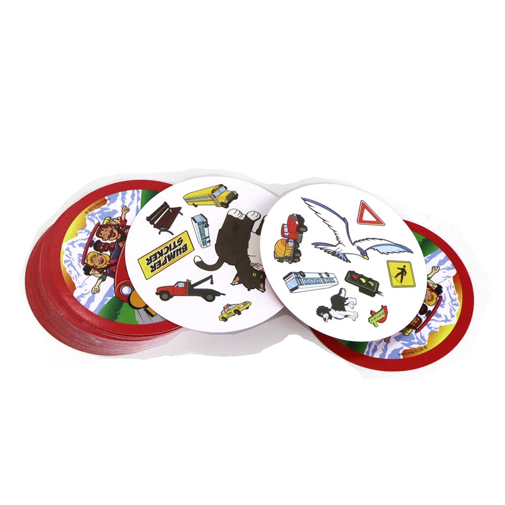 spot card games 70mm family party game for kids education enjoy it Dobble board game spot series red camp shalom holiday road