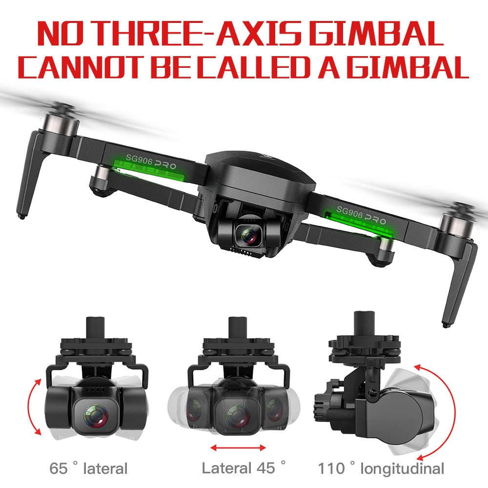 2020 NWE SG906 PRO2 drone 4k HD 5G camera Triaxial anti-shake Self-stabilizing gimbal Upgraded version drones distance 1.2km
