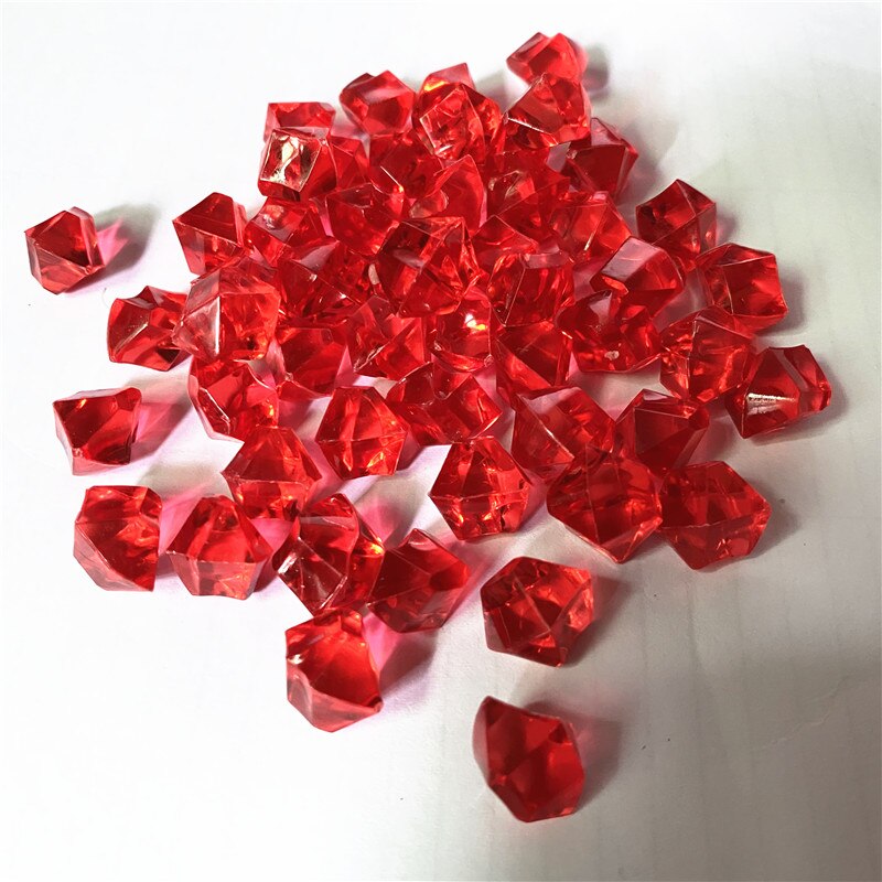 50PCS 14*11mm Acrylic Crystal Diamond Pawn Irregular Stone Chessman Game Pieces For Board Games Accessories 22 colors