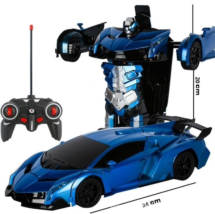 Car Toys RC Car Transformation Robots Remote control Sports Vehicle Model Robots Toys Cool Deformation Car Kids Christmas gifts