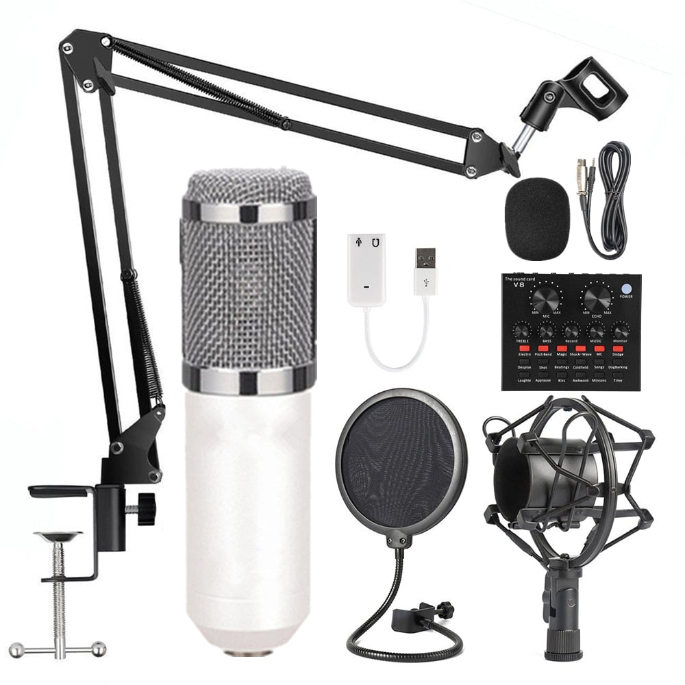 BM 800 karaoke microphone BM800 studio condenser mikrofon mic bm-800 For KTV Radio Braodcasting Singing Recording computer