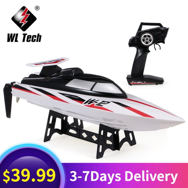 WLtoys WL912-A 35KM/H RC Boat 2.4G Radio-Controlled Speedboat Capsize Protection Outdoor Motor RC Racing Boat Ship Toy for Kids