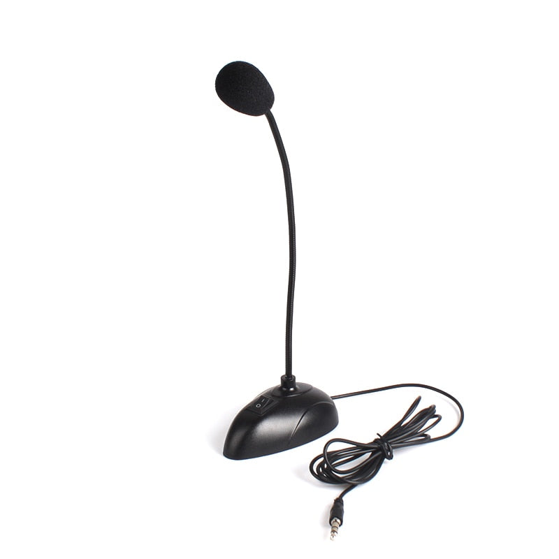 Promotion! Hot Sale New 3.5mm Mini Studio Speech Mic Microphone Stand for PC Desktop Notebook