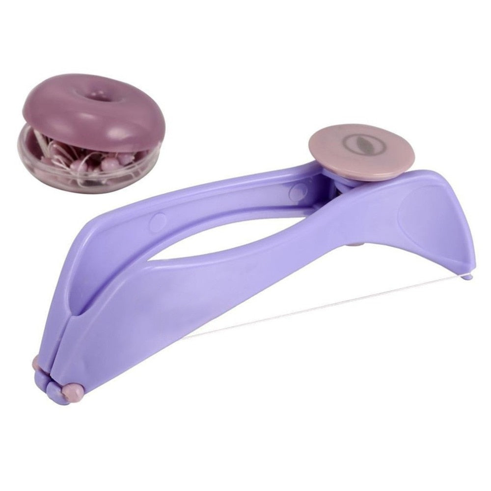 Women Facial Hair Remover Spring Threading Epilator Face Defeatherer DIY Makeup Beauty Tool for Cheeks Eyebrow