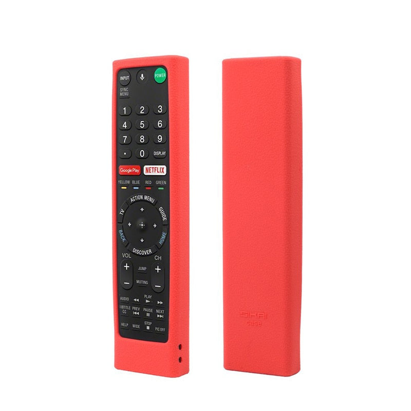 Remote Control Covers for Sony RMF-TX300U RMT-TX200U RMT-TX102U RMF-TX200U SIKAI Shockproof Silicone Cases Washable Red
