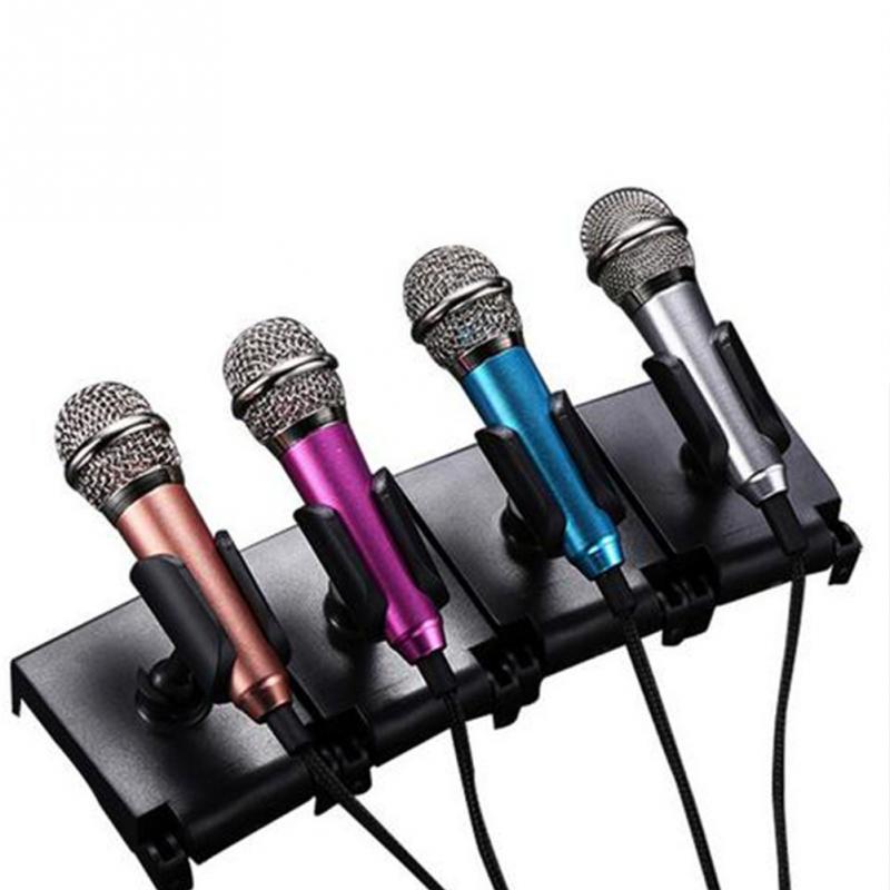 Portable 3.5mm Stereo Studio Mic KTV Karaoke Mini Microphone For Cell Phone  Laptop PC Desktop 5.5cm*1.8cm Small Size Mic