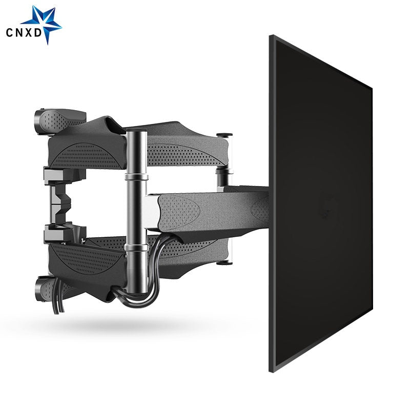 Full Motion 32"-60" LCD LED TV Wall Mount Retractable TV Rack Wall Mount Lcd Bracket 6 Swing Arms MAX VESA 400x400mm