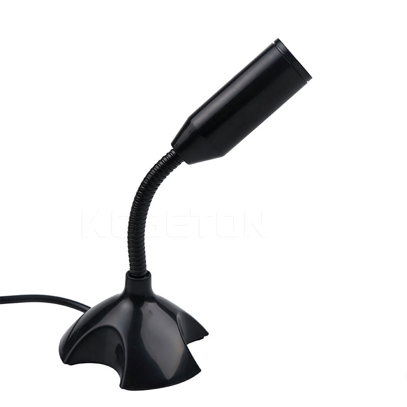 kebidu 2019 Mini USB Studio Speech Microphone Adjustable Laptop Microphone Stand Mic With Holder for Desktop PC High Quality