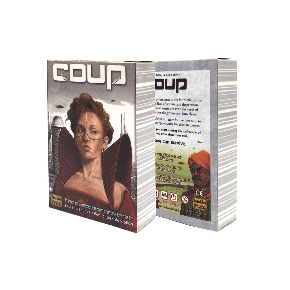 2020 high quality coup game Full English Version for party family board game card games