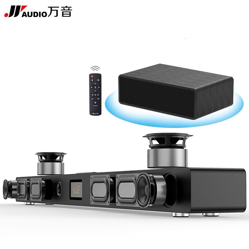 JY Audio Soundbar Column Home Theater DTS 2.1 Virtual Surround Soundbar For TV Surround Sound System Wireless Bluetooth Speaker