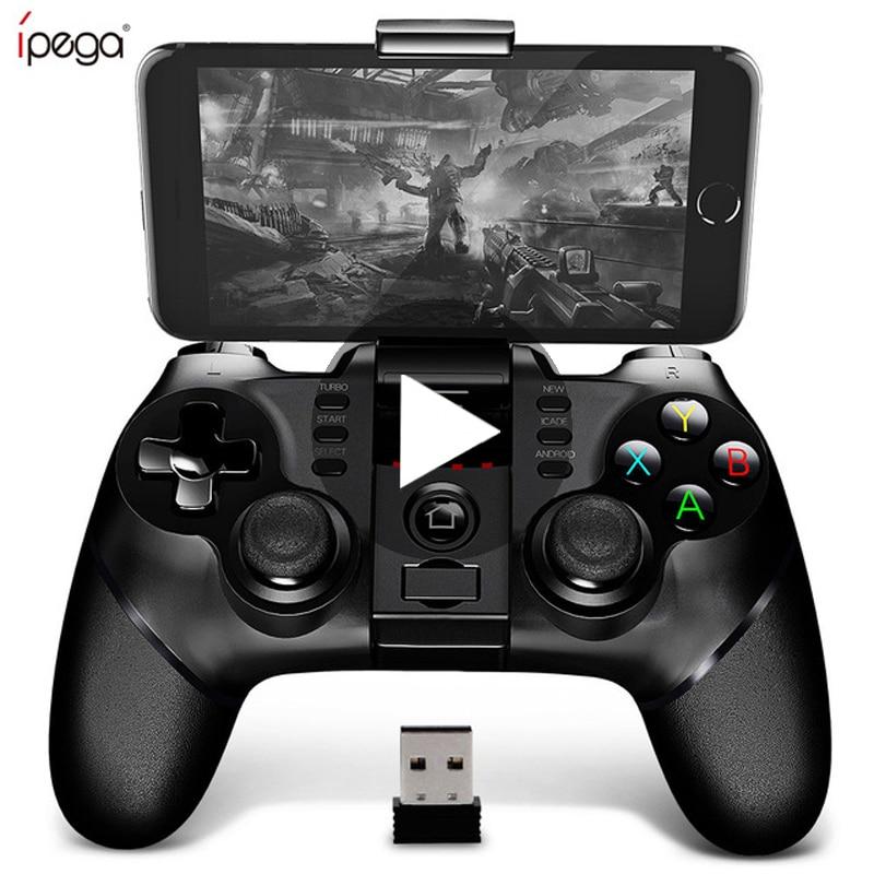 Ipega 9076 PG-9076 Bluetooth Gamepad Game Pad Controller Mobile Trigger Joystick For Android Cell Smart Phone TV Box PC PS3 VR