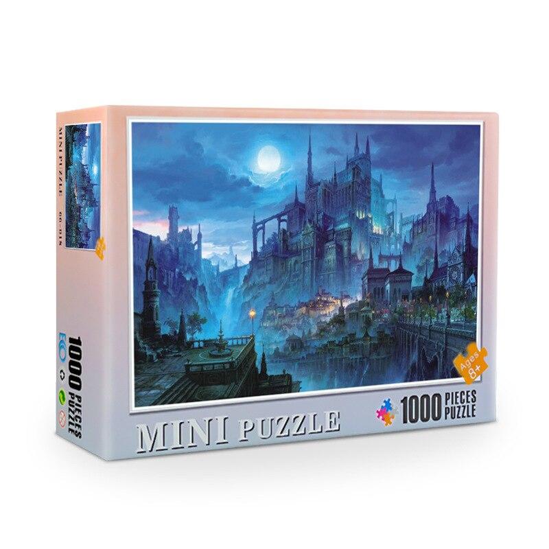 Jigsaw Puzzle 1000 Pieces Puzzle Game Wooden Assembling Puzzles for Adults Puzzle Toys Kids Children Educational Toys