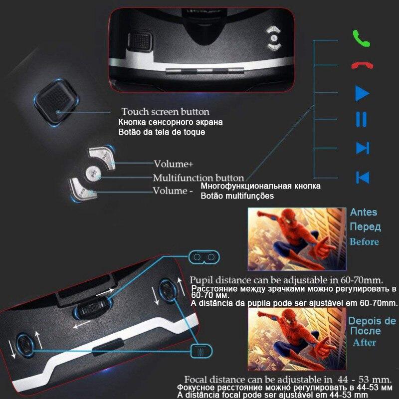 VR Shinecon 3 D Casque Viar 3D Glasses Virtual Reality Headset Helmet Goggles Augmented Lenses for Phone Smartphone Binoculars