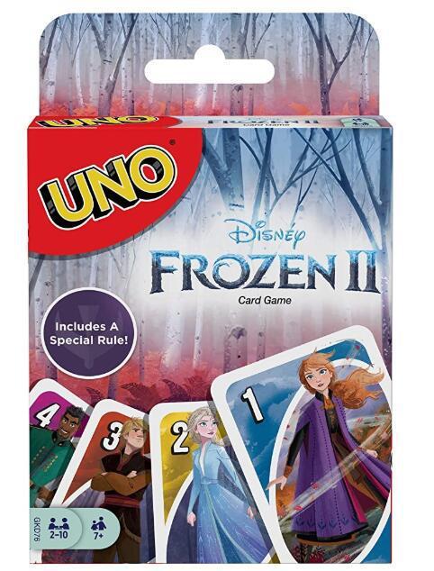 Mattel Games UNO: Disney Frozen II Marvel Avengers Jurassic World WWE Wrestling - Fun Family Friends Party Card Game