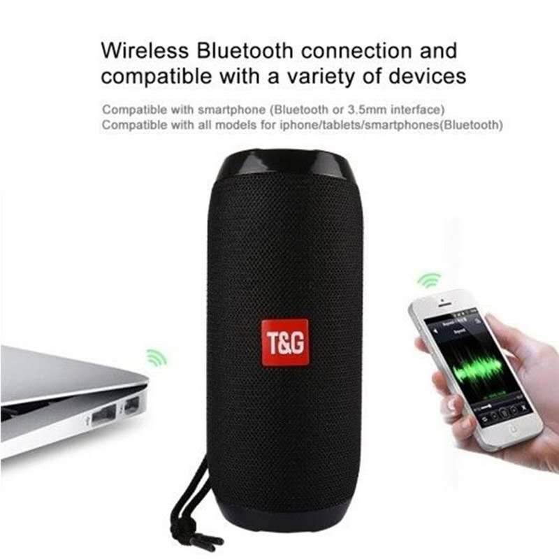 Portable Wireless Bluetooth Speakers TG117 Soundbar stereo subwoofer Outdoor Sports IPX5 Waterproof Support TF Card FM Radio AUX