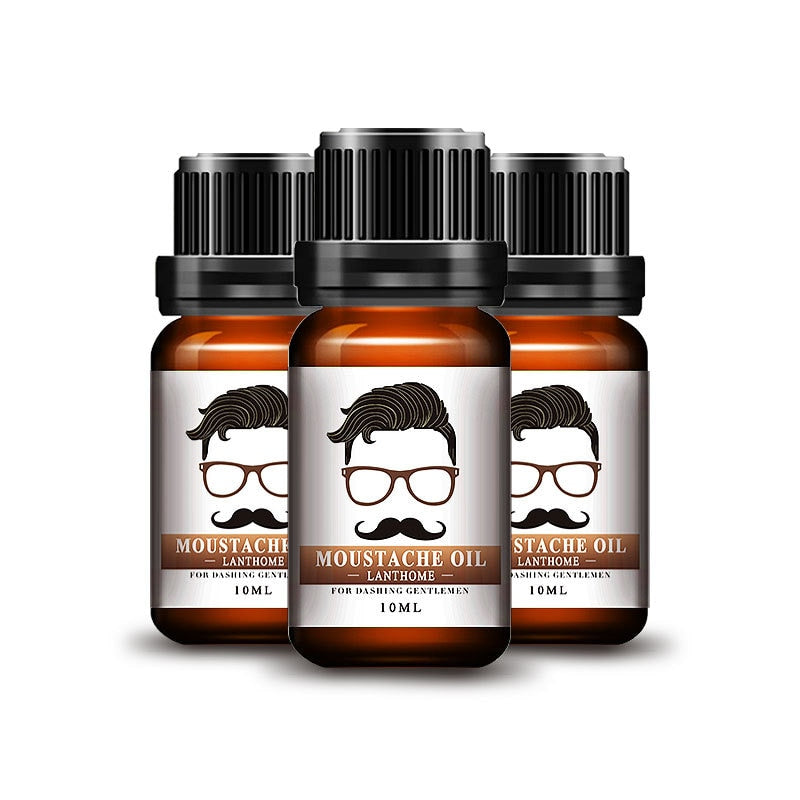 Natural Beard Nourish Oil 100% Pure Organic for Beard Eyelash Hair Men Grooming Mustache Care Loss Prevent Hair Care TSLM1