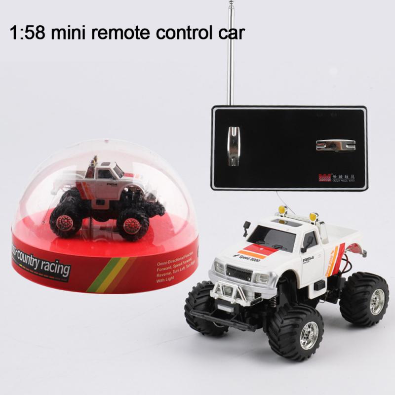 RC Cars MINI Remote Control Toys Car Can Be Charged 1:58 Off-road Vehicle High Speed Car LED Light Vehicles Children Xmas Gift