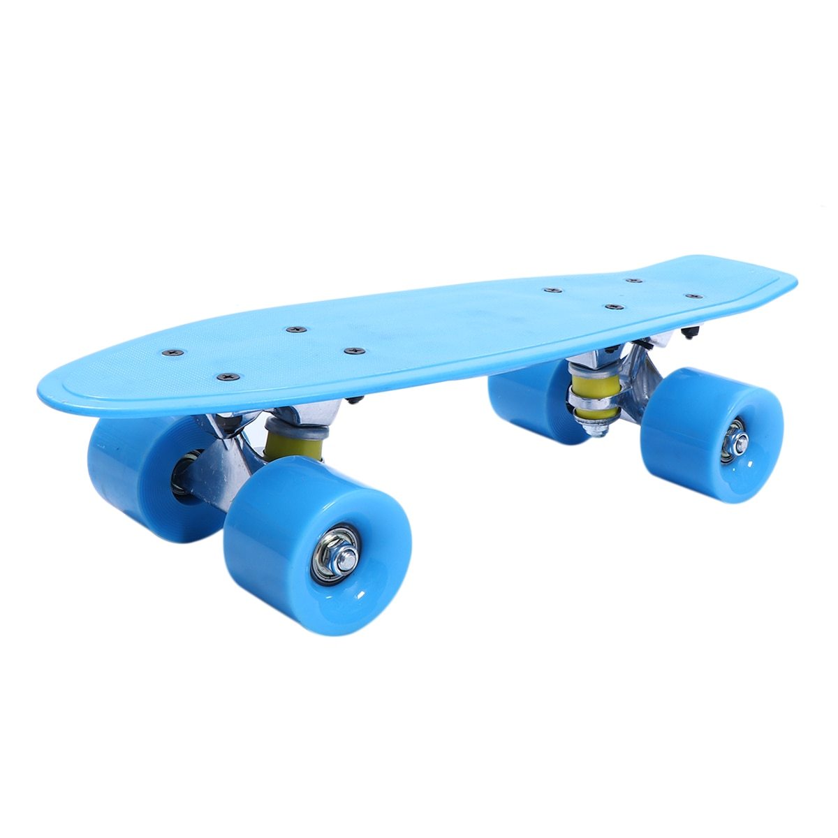 16.5Inches Four-wheel Mini Longboard Pastel Color Skate Board skateboard with LED Flashing Wheels Retro Skateboard