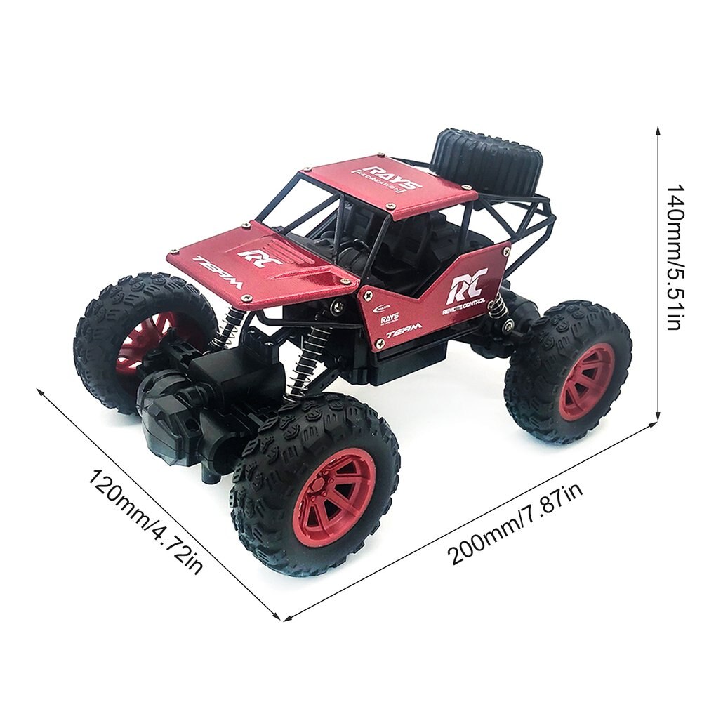 1:18 High Speed Alloy RC Car 2.4G Remote Control Off-road Climbing Vehicle Toy Big Horsepower Monster Truck For New Year Gifts